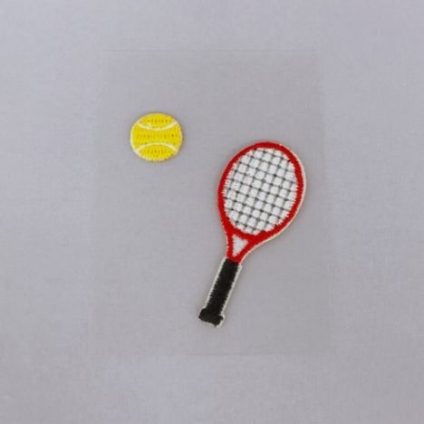 部活動　刺繍ワッペン　テニス